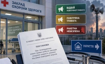Робота закладів охорони здоров'я під час повітряної тривоги